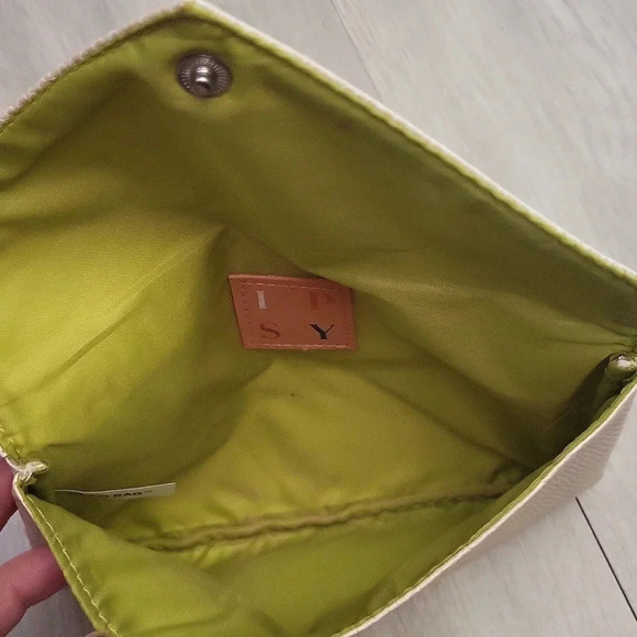 Ipsy Cream Snakeskin Cosmetic Pouch - Picture 3 of 3